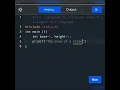 How to write a program to calculate area of a triangle in c language