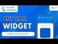 Flutter AppBar Widget With Complete Guide Flutter Basic Tutorial App Development - Flutter