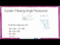 Finding Unknown Angle Measures