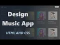 Design Music App using HTML and CSS Spotify Clone