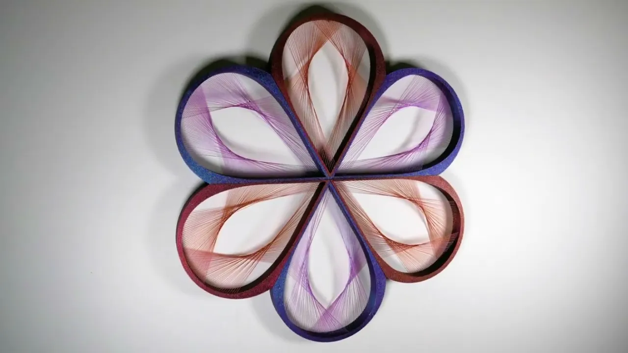 Large String Mandala Artwork