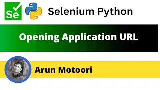 Opening Application URL in browser Selenium Python