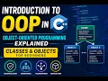 Introduction to OOP in C Object-Oriented Programming Explained Classes Objects for Beginners