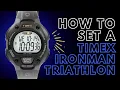 How to Set a Timex Ironman Triathlon Watch