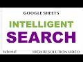 Google Sheets - Intelligent Search to Filter Data