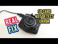 How to Fix Dash Cam Car Error Please Insert SD Card No Detect SD Card Eng