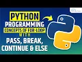 Loop Control Statements - Break Continue Else and Pass Statements in Python Tutorial