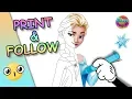 COLORING BOOK PAGES TO PRINT ELSA FROM FROZEN
