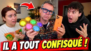 PAPA A TOUT CONFISQUÉ ! IPHONE ET SQUISHY DUMPLING ! - PINK LILY