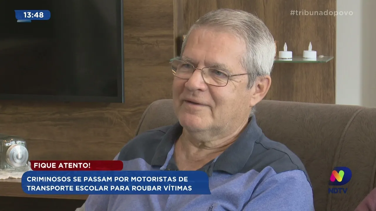 Bandidos se passam por motoristas de transporte escolar de Joinville para roubar vítimas