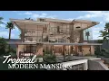 Bloxburg Tropical Modern Mansion Roblox Bloxburg Speedbuild