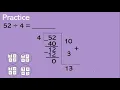 Dividing Whole Numbers using Base Ten Blocks and the Partial Quotients Strategy