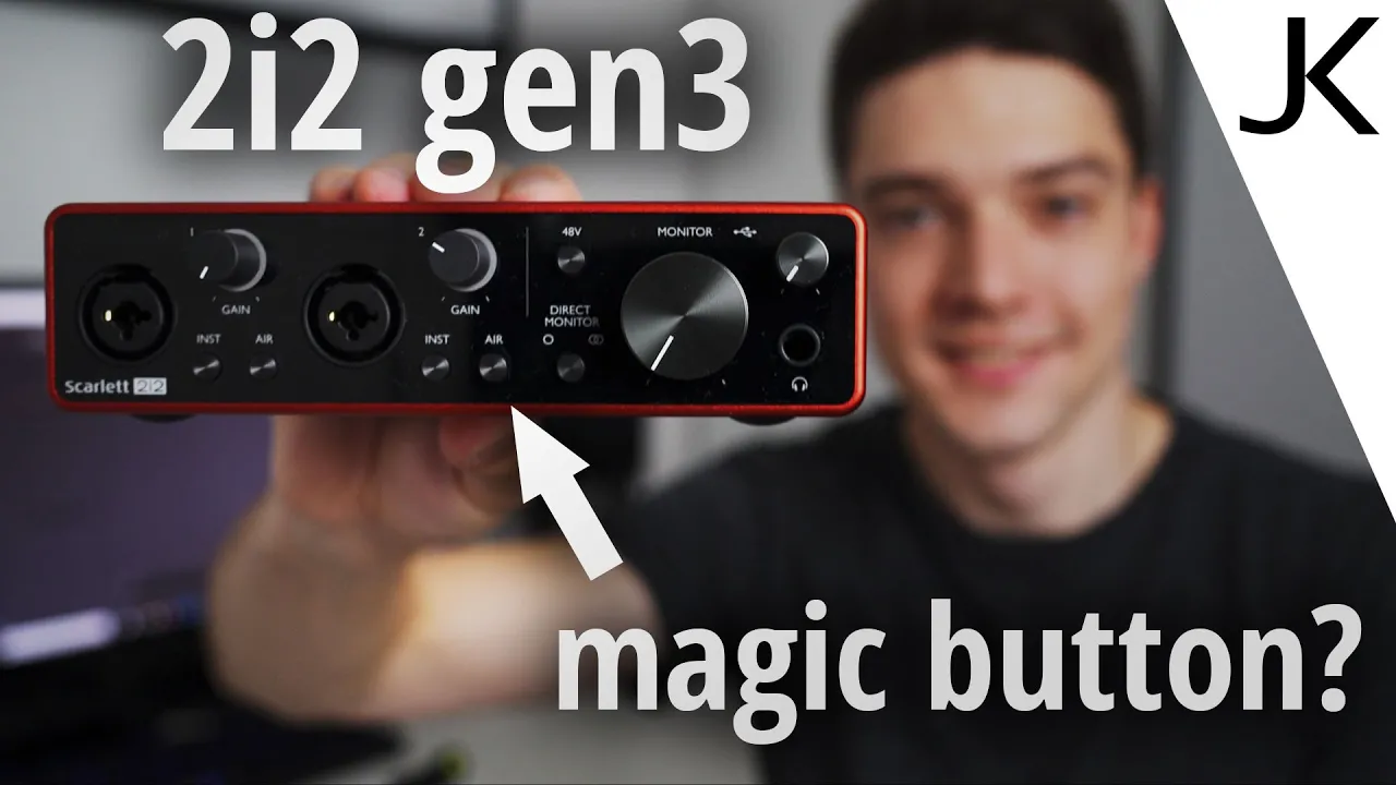 Outline Video Focusrite Scarlett 2i2 gen3 REVIEW (Air Mode? Better than gen2?)