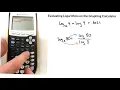 Evaluate Logs on the TI-84 Calculator