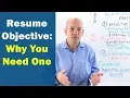 Resume Objective Examples