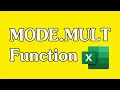 How to Use the MODE MULT Function in Excel