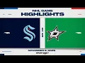 Lagu NHL Highlights | Kraken vs. Stars - November 9, 2025