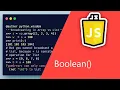boolean constructor JavaScript