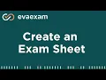 Create Exam Sheet