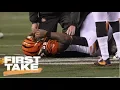 First Take reacts to JuJu Smith-Schuster s hit on Vontaze Burfict during MNF First Take ESPN