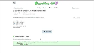 Java Practice It 4 3 ifStatementSyntax if else statement syntax