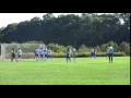 Nolan Cloney saves a shot by Juan Carlos Merino