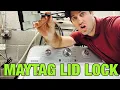 Maytag washer won t lock and spin F5E3 code Quick code test and lid lock swap W11670519