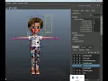 Explain Custom attributes for body in Maya Amy model