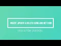 Insert Update Delete from database with ADO NET coding ASP NET tutorials Education Gurukul