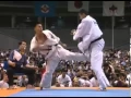 Lagu Hajime Kazumi demonstrates the power of gedan mawashi geri