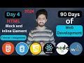 html block and inline elements frontend and backend full course lecture 4