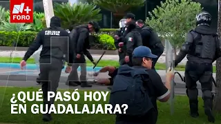 Policías golpearon a manifestantes durante protesta en Guadalajara