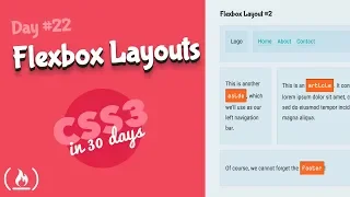 Flexbox Layouts CSS Tutorial Day 22 of CSS3 in 30 Days
