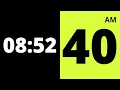 FullScreen Responsive Digital Clock Design Using Html CSS Vanilla Javascript