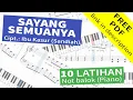 Download Lagu Sayang Semuanya - 10 Latihan - Not Balok Piano Lagu Anak Indonesia - Partitur/Sheet Music