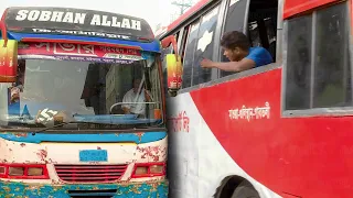 a day in life of bus drivers fighting in the world s most crowded city