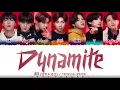 BTS (방탄소년단) - 'DYNAMITE' (TROPICAL REMIX) Lyrics [Color Coded_Eng]