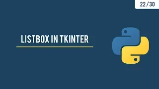 Python GUI with Tkinter - Listbox widget Advance Frames