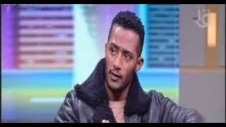 محمد رمضان مع الاعلامي وائل الإبراشي 