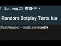 Random Botplay texts for Friday Night Funkin LUA DOWNLOAD