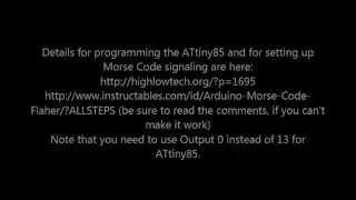 ATtiny85 Morse Code Generator