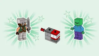 LEGO 662510 Instructions | Minecraft | Hero with Zombie and TNT Launcher | Magazine Gift