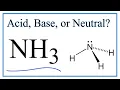 Is NH3 Ammonia an Acid Base or Neutral
