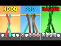 NOOB vs PRO vs HACKER - Tangle Master 3D