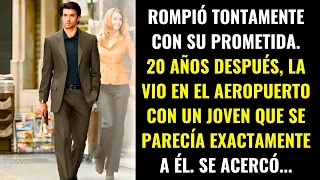 20 años después, quedó impactado al ver a su ex-prometida con un hombre que se parecía a él...