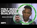 'RIDICULOUS!' 🗣️ Shaka blasts Italy manager as ENTITLED after World Cup qualifier comments | ESPN FC