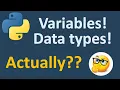 Variables and data types in Python - Episode 3 Python tutorial in English with Pycharm variable