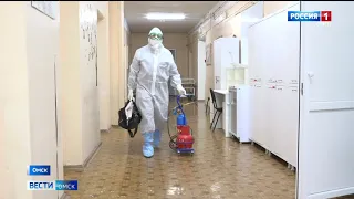 В городской больнице №17 сегодня завершилось оснащение палат кислородными точками