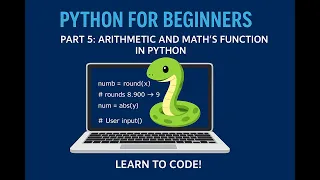 Part 5 Arithmetic Operators Math Functions in Python