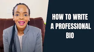 How to Write a Professional Bio Best Professional Bio Example
